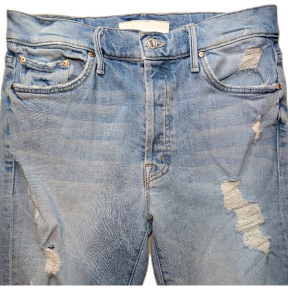 Mother Superior Jeans Womens 28 Trickster Ankle An Icy Confession Distressed - Picture 10 of 11